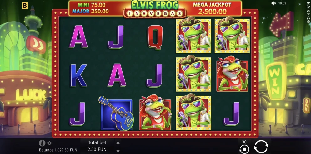 Elvis Frog in Vegas